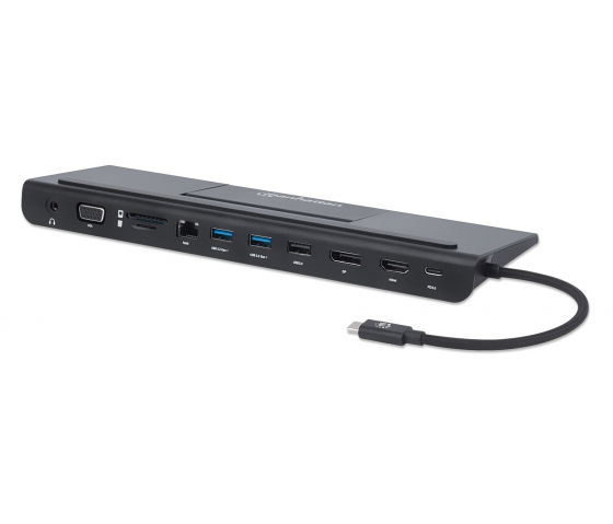 Docking station USB-C 11 in 1 con MST per tre monitor
