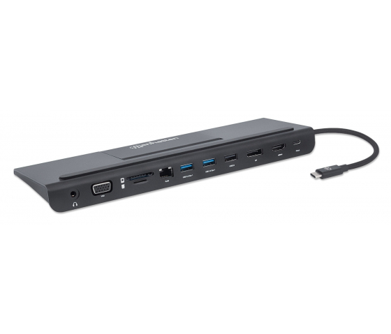 Docking station USB-C 11 in 1 con MST per tre monitor