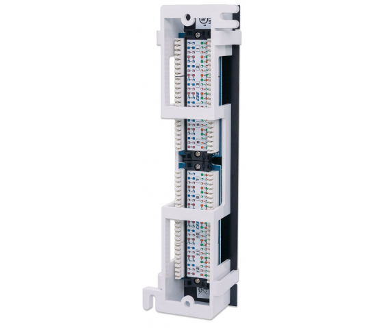 Cat5e wandmontage patchpaneel 12 poorts