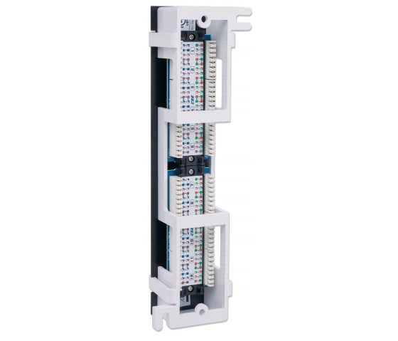 Cat5e wandmontage patchpaneel 12 poorts