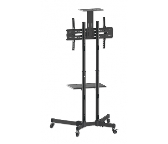 Height adjustable multimedia TV cart - 37 to 70 inches