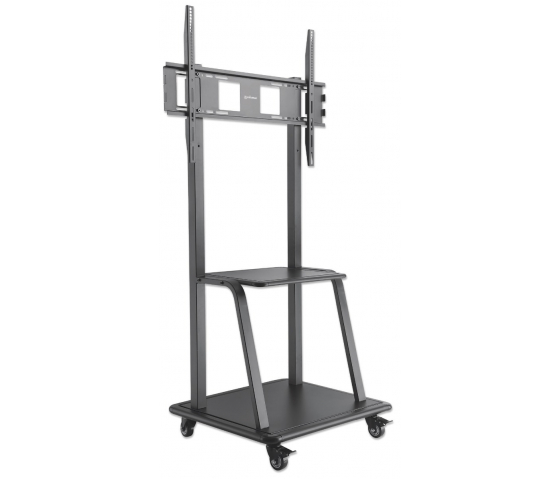 Heavy duty height adjustable multimedia TV cart - 37 to 100 inches