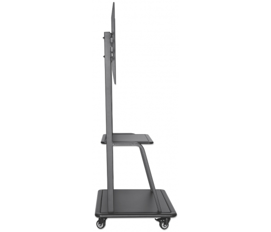 Heavy duty height adjustable multimedia TV cart - 37 to 100 inches