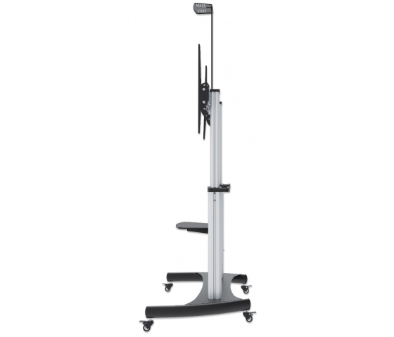 Aluminum Heavy-Duty Height Adjustable Multimedia TV Trolley - 60 to 100 inches