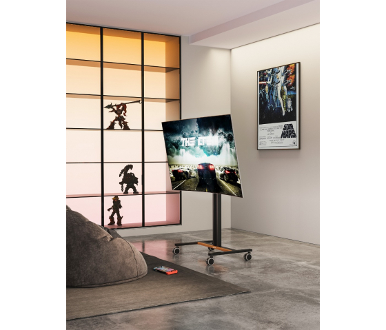 Compacte in hoogte verstelbare TV wagen/standaard - 34 tot 55 inch