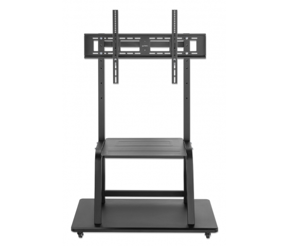 Sturdy height-adjustable multimedia TV cart - 37 to 100 inches