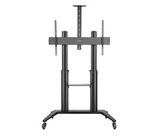 Height adjustable XXL mobile monitor floor stand - 70 to 120 inches