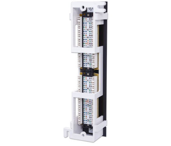 Cat6 väggmonterad patchpanel 12 portar