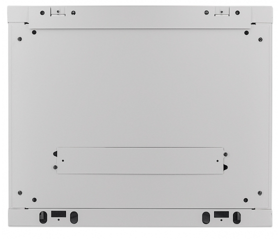 19 inch wandkast MHT147 met glazen deur - 9U hoogte - 450 mm diep - grijs