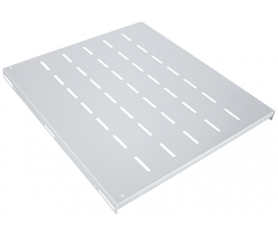 1U fixed shelf - 345 mm deep - load capacity to 50 kg - gray
