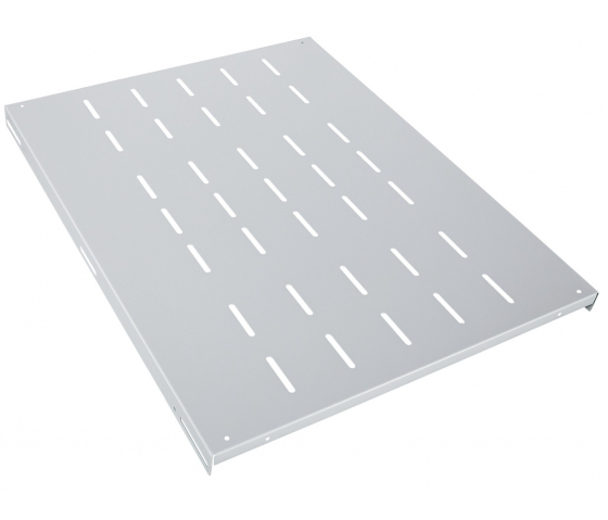 1U fixed shelf - 600 mm deep - load capacity to 100 kg - gray