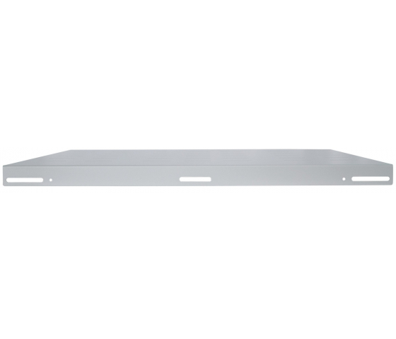 1U fixed shelf - 600 mm deep - load capacity to 100 kg - gray