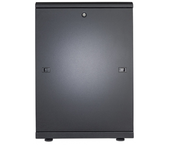 19 inch netwerkkast MHT172 met glazen deur - 16U - 600 (D) x 600 (W) x 878 (H) - flatpack - zwart
