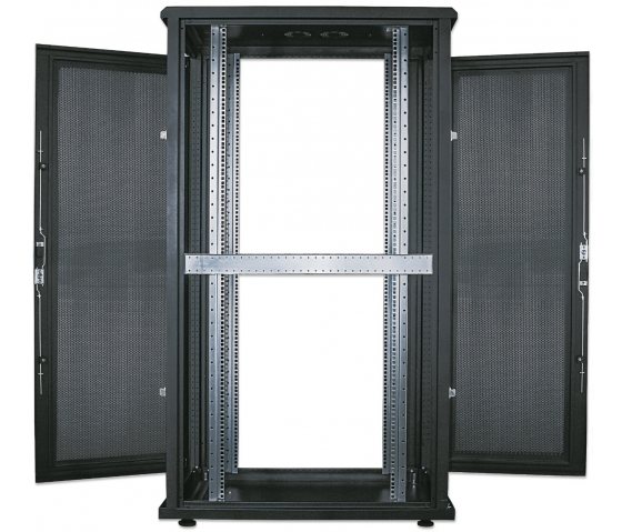 19 inch server cabinet MHT265 with perforated door - 42U - 1000 (D) x 800 (W) x 2033 (H) - assembled - black
