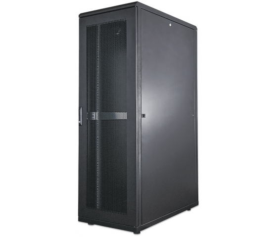 Szafa serwerowa 19 cali MHT247 z perforowanymi drzwiami - 36U - 1000 (D) x 600 (W) x 1766 (H) - flatpack - czarny