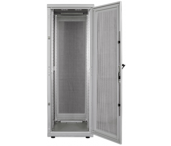 19 inch serverkast MHT253 met geperforeerde deur - 42U - 1000 (D) x 800 (W) x 2033 (H) - flatpack - grijs