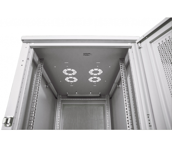 19 inch serverkast MHT253 met geperforeerde deur - 42U - 1000 (D) x 800 (W) x 2033 (H) - flatpack - grijs