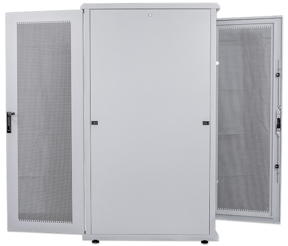 19 inch serverkast MHT253 met geperforeerde deur - 42U - 1000 (D) x 800 (W) x 2033 (H) - flatpack - grijs