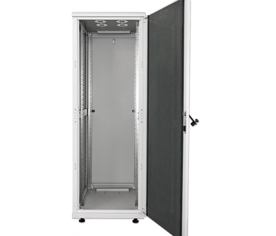 19-tums nätverksskåp MHT210 med glasdörr - 32U - 600 (D) x 600 (B) x 1588 (H) - monterad - grå