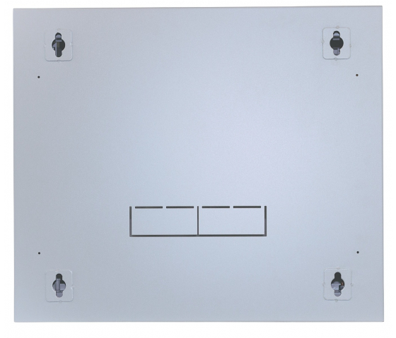 Armario mural de 19 pulgadas MHT106 con puerta de cristal - 6U de altura - doble sección - 600 mm de profundidad - flatpack - gris