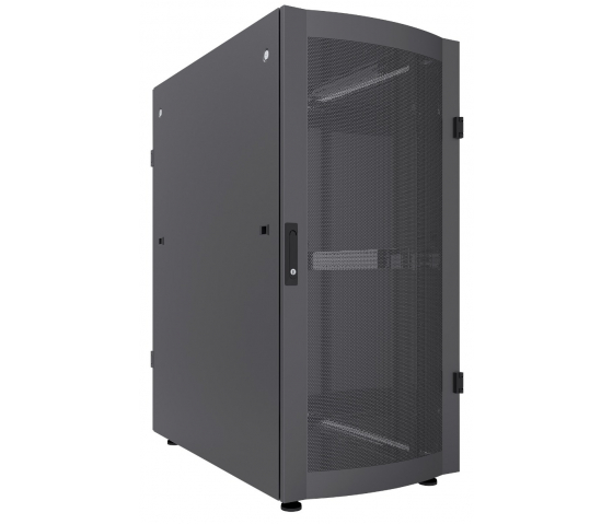 Armario para servidor de 19 pulgadas MHT256 con puerta perforada - 47U - 1000 (fondo) x 800 (ancho) x 2250 (alto) - flatpack - negro