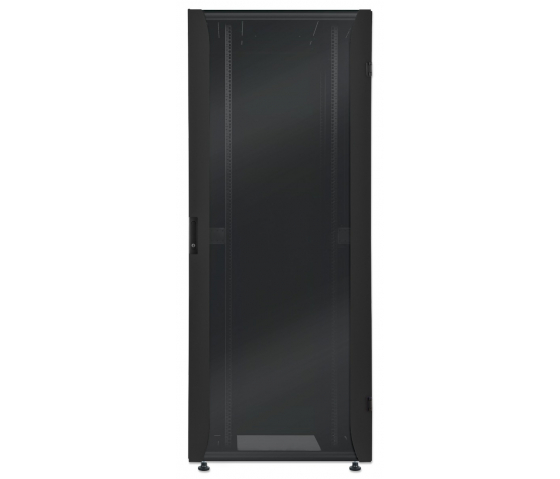 Szafa sieciowa Premium 19 cali MHT237 ze szklanymi drzwiami - 42U - 800 (D) x 600 (W) x 2033 (H) - zmontowana - czarna