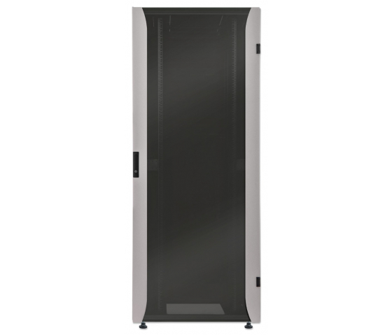 Armario de red Premium de 19 pulgadas MHT232 con puerta de cristal - 42U - 800 (fondo) x 600 (ancho) x 2033 (alto) - flatpack - gris