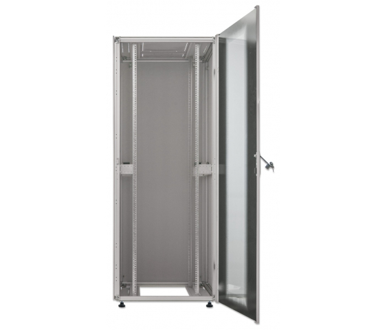 Armario de red Premium de 19 pulgadas MHT236 con puerta de cristal - 32U - 800 (fondo) x 600 (ancho) x 1589 (alto) - montado - gris