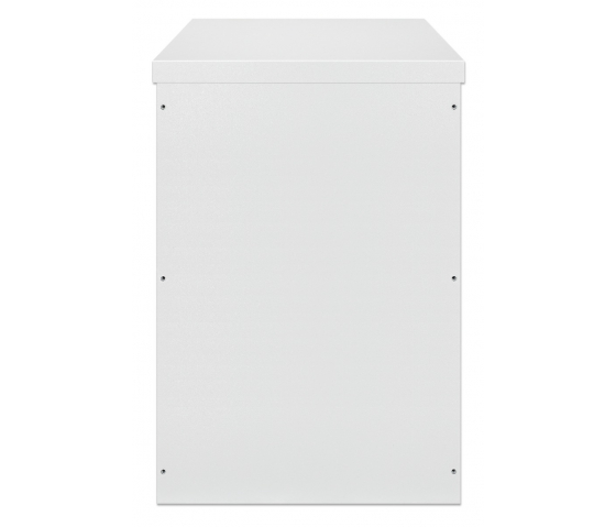 19 inch industriële IP55 outdoor wandkast MHT159 met geïntegreerde ventilatoren - stof- en waterdicht - 18U hoogte - 600 mm diep - grijs