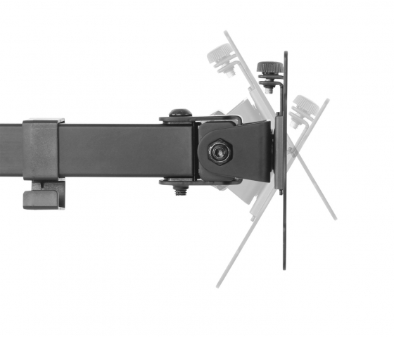 Monitor tafelhouder met dubbele scharnierarmen voor 2 schermen - 13 tot 32 inch