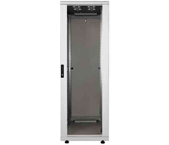 19 inch netwerkkast MHT220 met glazen deur - 36U - 800 mm breed - 800 (D) x 800 (W) x 1766 (H) - geassembleerd - grijs