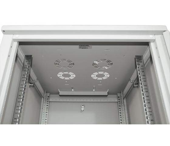 19 inch netwerkkast MHT220 met glazen deur - 36U - 800 mm breed - 800 (D) x 800 (W) x 1766 (H) - geassembleerd - grijs