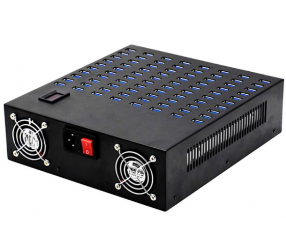 80 ports USB-A 8.5W desktop laad hub