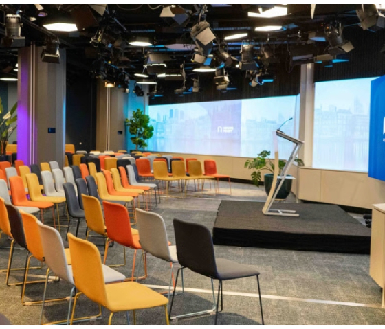 Metalowa mównica Neptune - szara