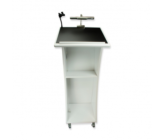 Neptune wooden lectern - white