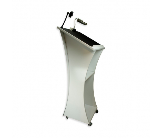 Neptune wooden lectern - white