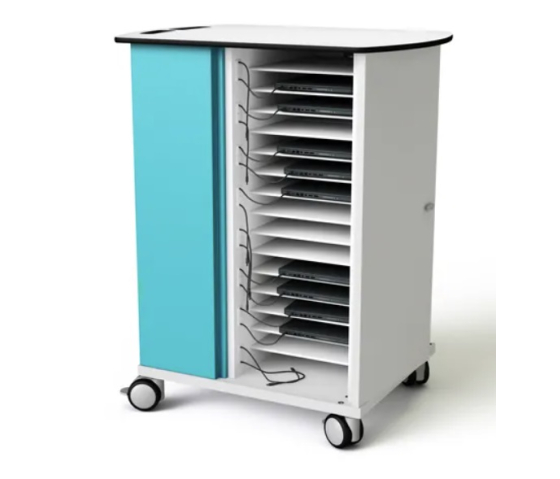 Zioxi onView Network charging cart for 16 laptops - USB-C cables included - RFID lock