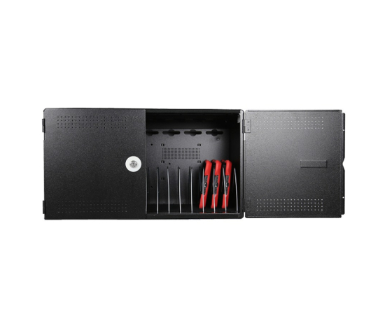 NoteBox charging cabinet for 16 tablets and laptops - USB-A or power plugs