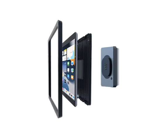 Soporte magnético de pared para iPad A16 de 11 pulgadas y iPad de 10,9 pulgadas - función de carga inalámbrica - gris