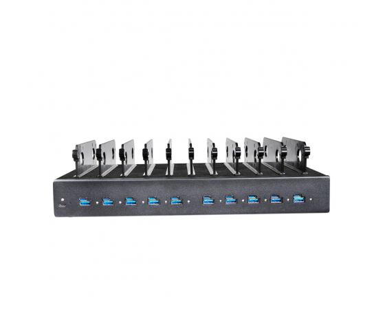 10 port Dual Charge USB-A/USB-C 1000W charging station - black