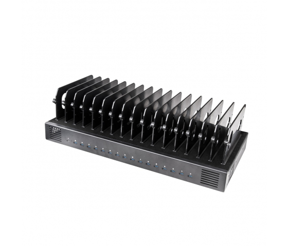 16 port USB-C 1000W charging station - black