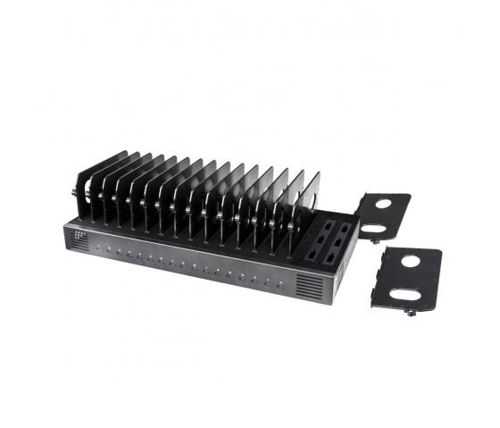 16 port USB-C 1000W charging station - black