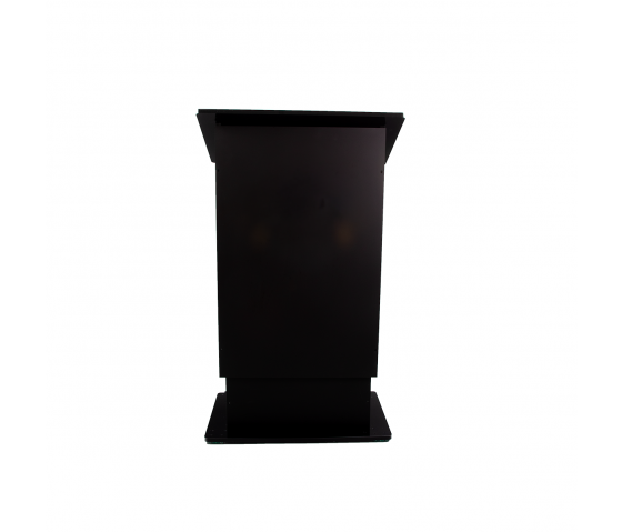 Height-adjustable plastic lectern HiLo - black