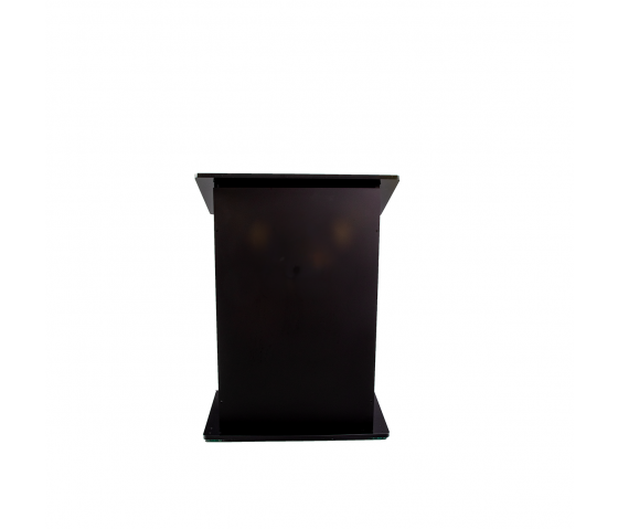 Height-adjustable plastic lectern HiLo - black