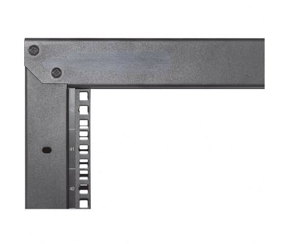 Rack aperto da 19 pollici MHT163 - altezza 42U - 2 montanti - confezione piatta - nero