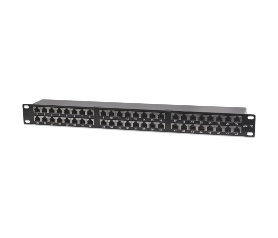Cat5e protected patch panel 48 ports - 1U 19