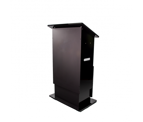 Height-adjustable plastic lectern HiLo - black