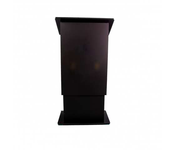 Height-adjustable plastic lectern HiLo - black