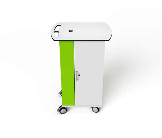 Tablet charging cart with remote management for 16 to 32 iPads and tablets to 11 inch - Zioxi onView