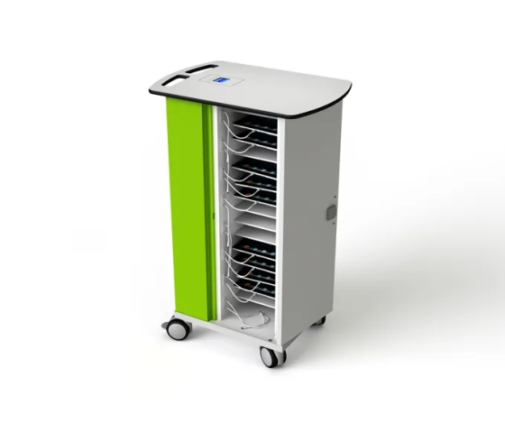 Tablet charging cart with remote management for 16 to 32 iPads and tablets to 11 inch - Zioxi onView